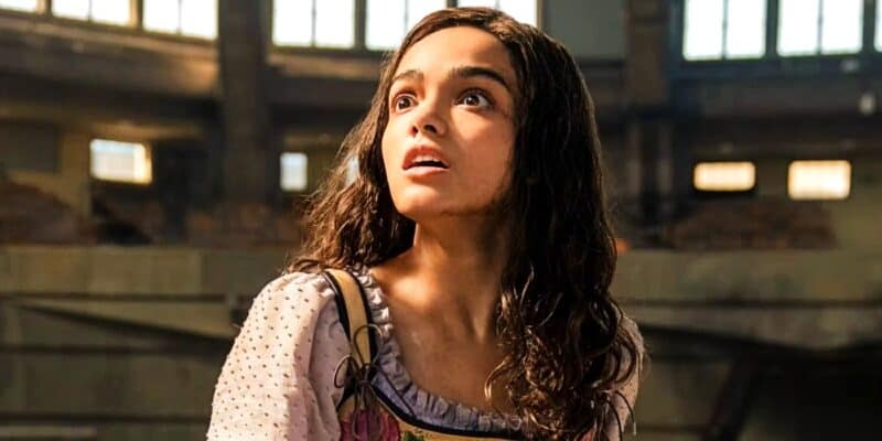 Rachel Zegler looking shocked in The Hunger Games: The Ballad of Songbirds & Snakes