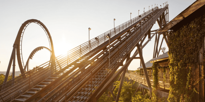 Wildfire roller coaster at Silver Dollar City theme park