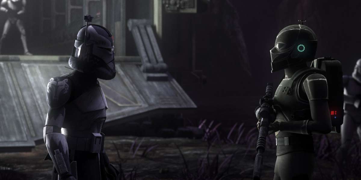 CX-2 and Commander Wolffe (Dee Bradley Baker) talk in 'Star Wars: The Bad Batch' S3
