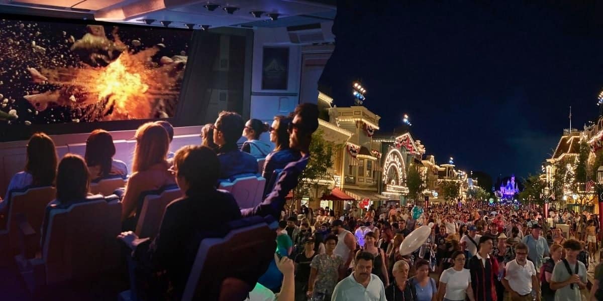 Audience engrossed in Star Tours