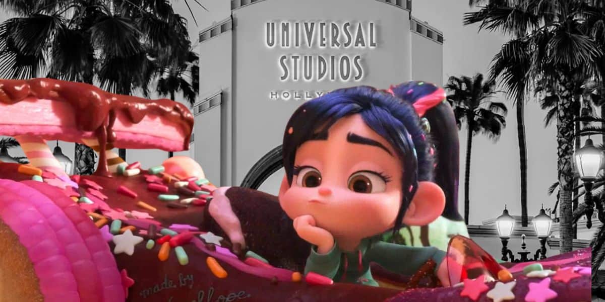 Vanellope in her kart at Universal