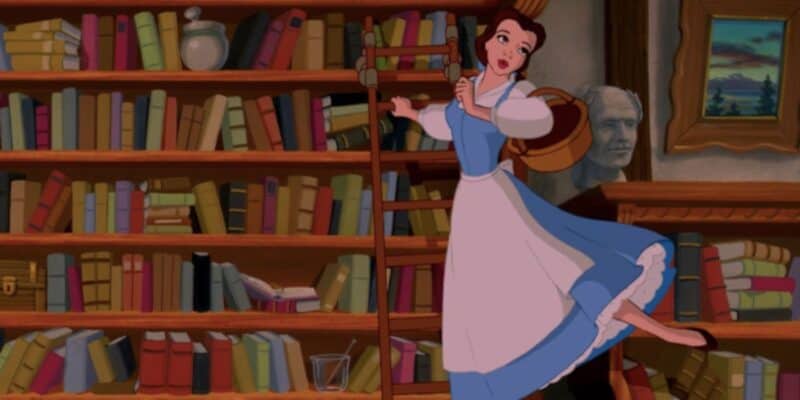 Belle singing in the library in the original 'Beauty and the Beast'