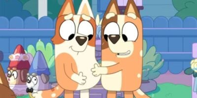 Brandy and Chilli in Bluey