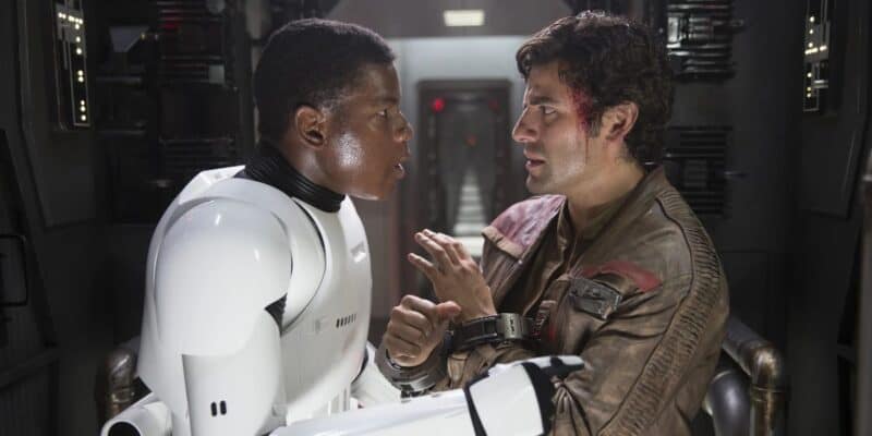 Finn and Poe in 'Star Wars'
