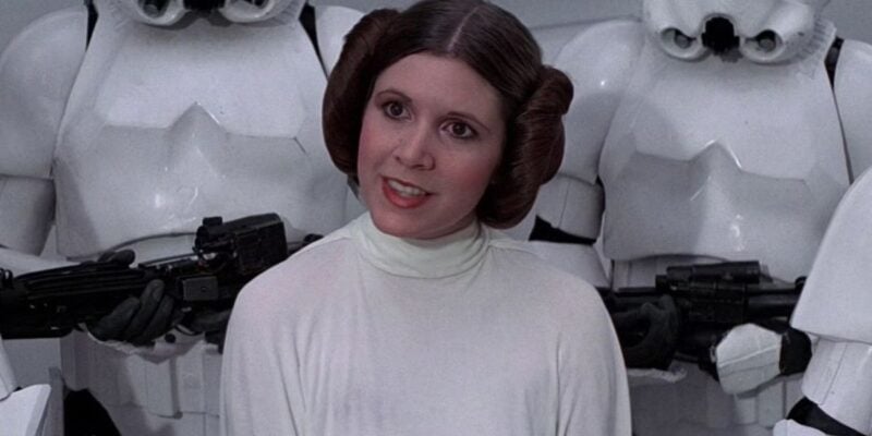 Carrie Fisher as Princess Leia in 'Star Wars'