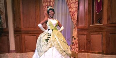 Princess Tiana from Disney's "The Princess and the Frog" in Disney World's Magic Kingdom