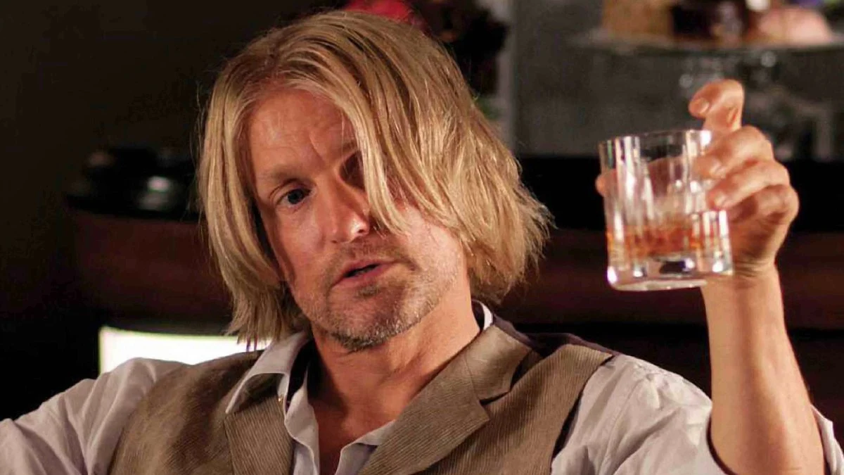 Haymitch Abernathy with alcohol