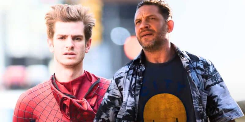 Andrew Garfield (L) and Tom Hardy (R)