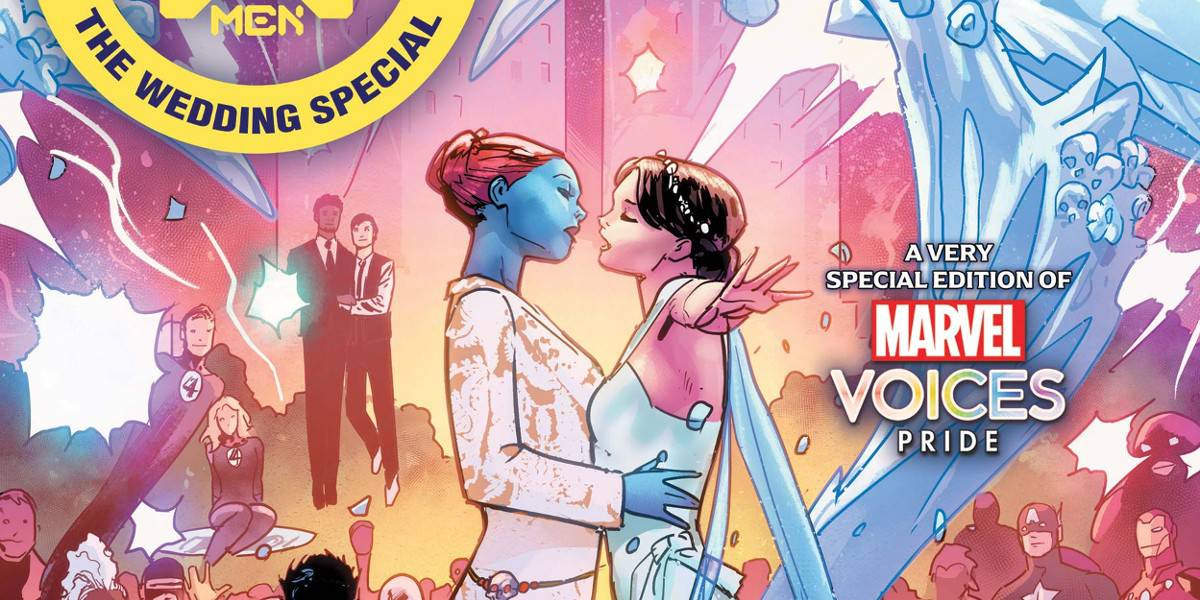 X-Men: The Wedding Special cover featuring comic book characters