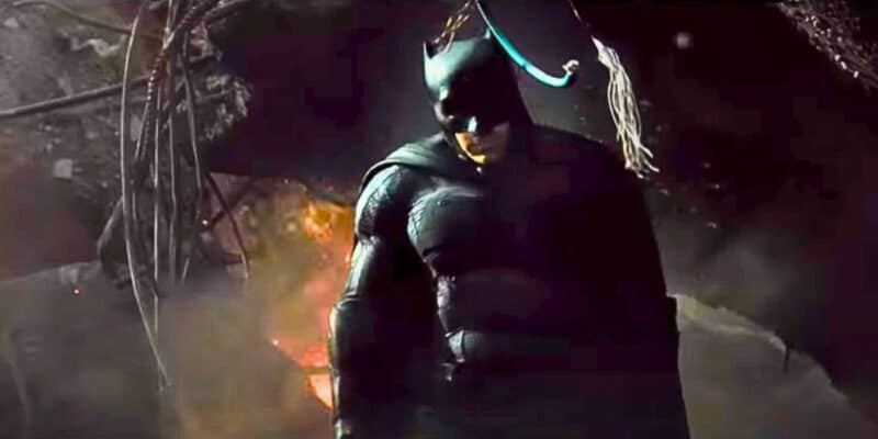 Ben Affleck's Batman emerging from the shadows in 'Batman v Superman: Dawn of Justice'