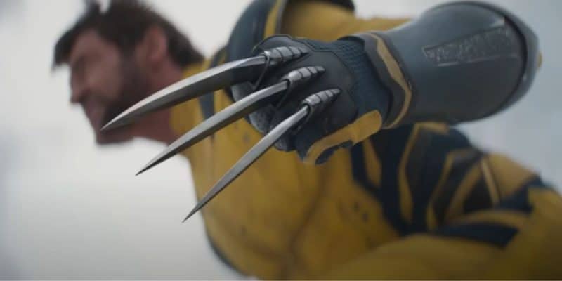 A close-up of Wolverine's claws in 'Deadpool & Wolverine'