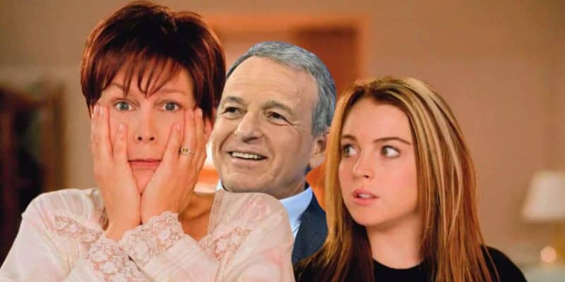 A scene from Freaky Friday with Bob Iger digitally inserted