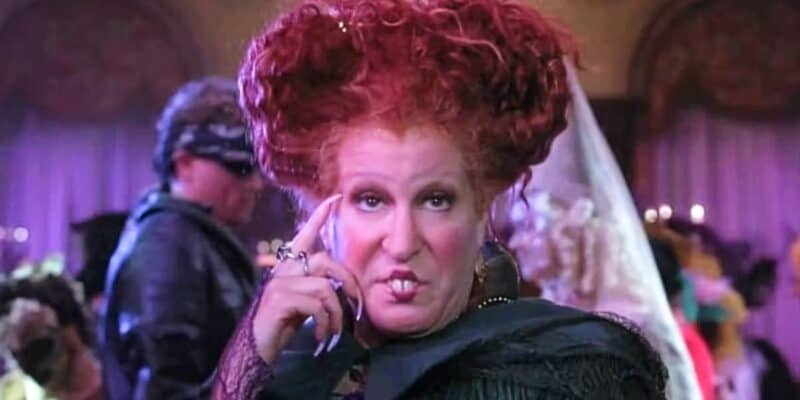 Bette Midler in Hocus Pocus, looking bemused