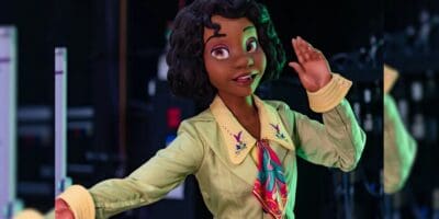 The Princess Tiana animatronic at Tiana's Bayou Adventure