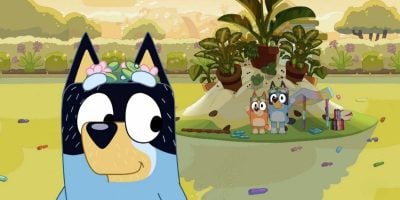 Bluey smiles