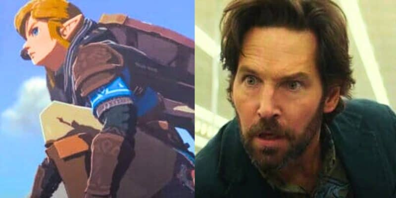 L: Link from 'The Legends of Zelda' R: Paul Rudd in 'Ghostbusters: Afterlife'