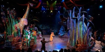 Live performance of "Festival of the Lion King" at Hong Kong Disneyland.