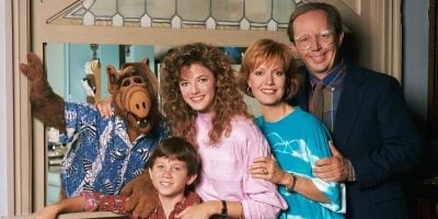 Benji Gregory alongside his ALF costars
