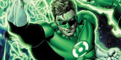 Comic Book illustration of Hal Jordan, a Green Lantern.