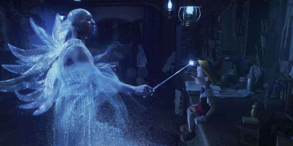 Cynthia Erivo as The Blue Fairy in Pinocchio (2022) live action