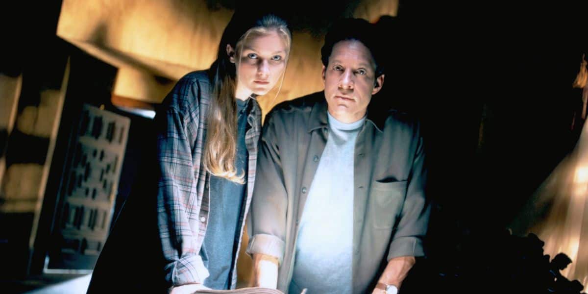 Steve Guttenberg and Kirsten Dunst in Disney's Tower of Terror movie