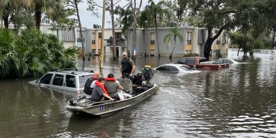 Damage and flooding caused by Hurricane Milton