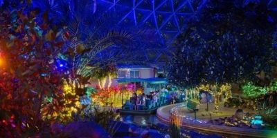 Living with the Land at night.