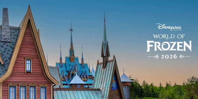 A scenic view of Disneyland Paris's "World of Frozen"