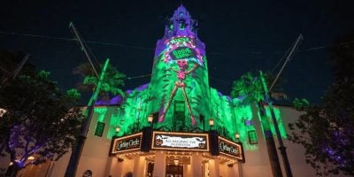 The front of Carthay Circle Restaurant during Oogie Boogie Bash at Disney California Adventure