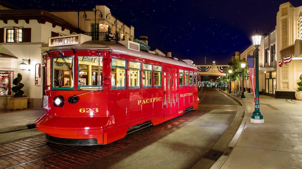 Red Car Trolley at Disney California Adventure Park