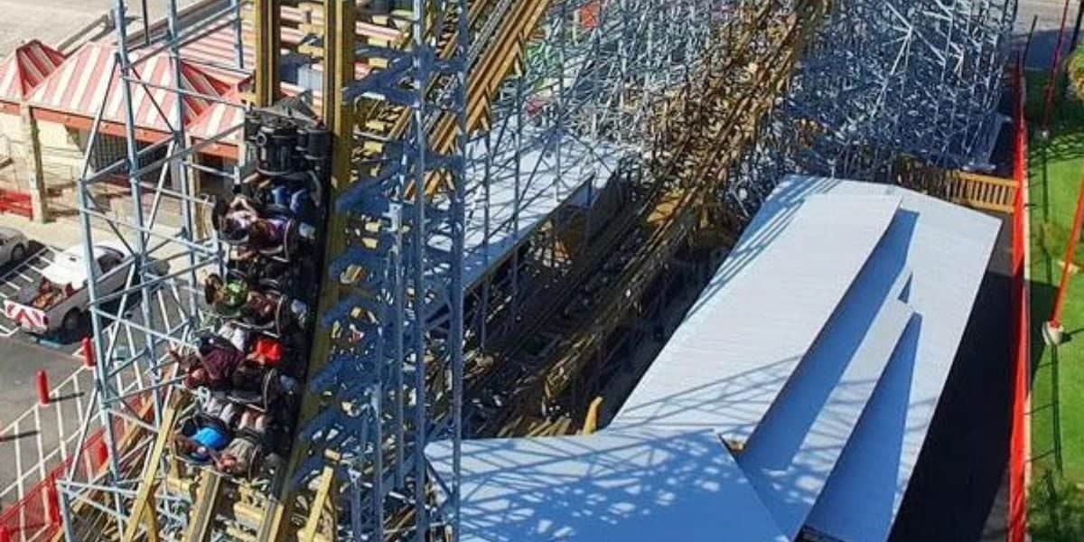 Aerial view of Switchback at ZDT's Amusement Park.