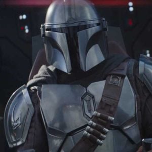 The Mandalorian and Grogu in the cockpit
