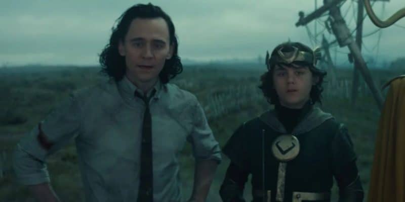 Loki (Tom Hiddleston) and Kid Loki (Jack Veal)