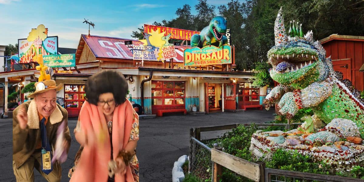 Chester and Hester in DinoLand at Animal Kingdom