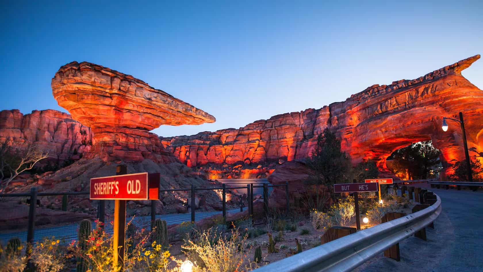 Radiator Springs Racers in Cars Land at Disney California Adventure