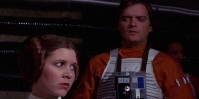 Princess Leia sits next to Jon “Dutch” Vander in 'Star Wars'