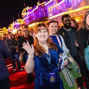Cast members walk down Main Street, U.S.A. for the Cast Service Celebration