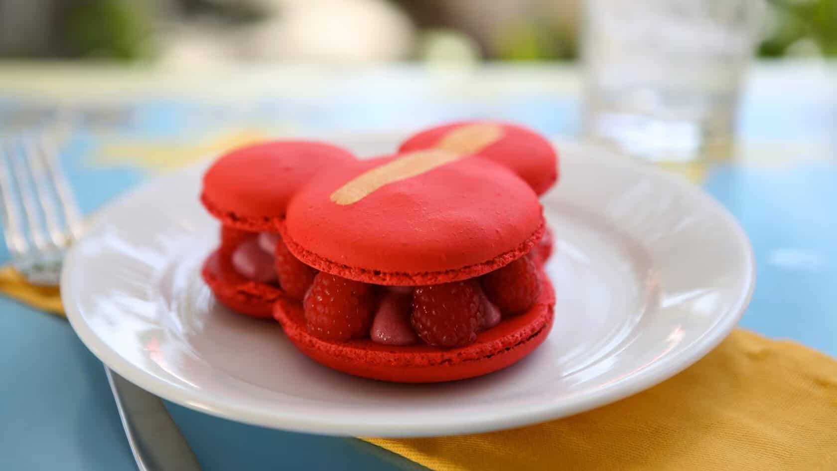 Mickey Mouse Raspberry Macaron