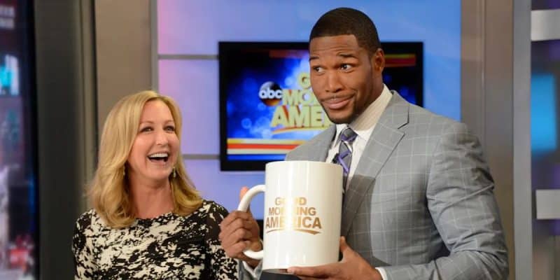 Lara Spencer and Michael Strahan on Good Morning America