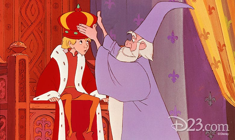 Merlin and Arthur in The Sword and the Stone