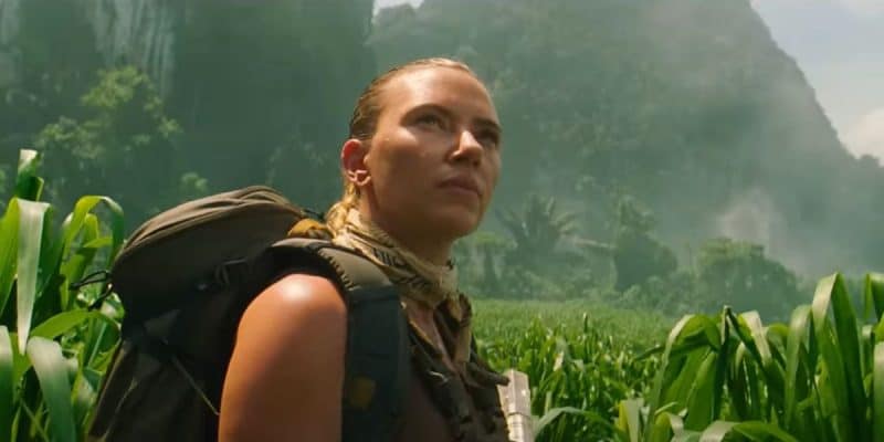 Scarlett Johansson in the long grass in 'Jurassic World Rebirth'