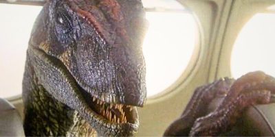 The talking raptor in 'Jurassic Park 3'