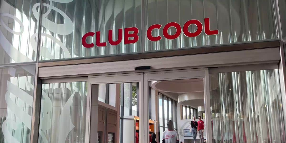 The entrance to Club Cool at EPCOT.