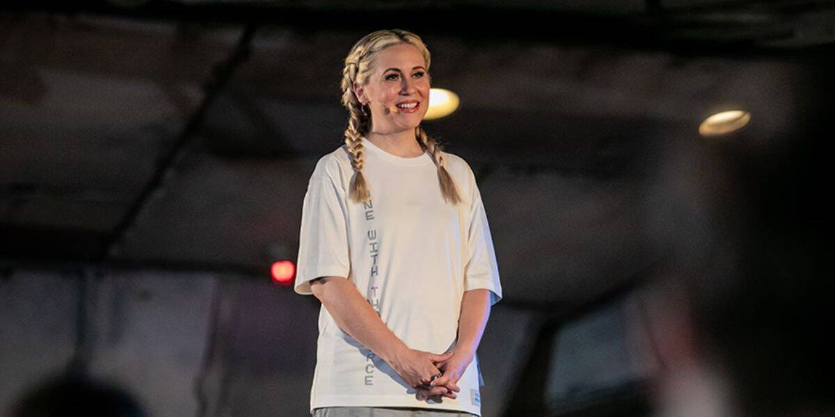 Ashley Eckstein at Galaxy's edge