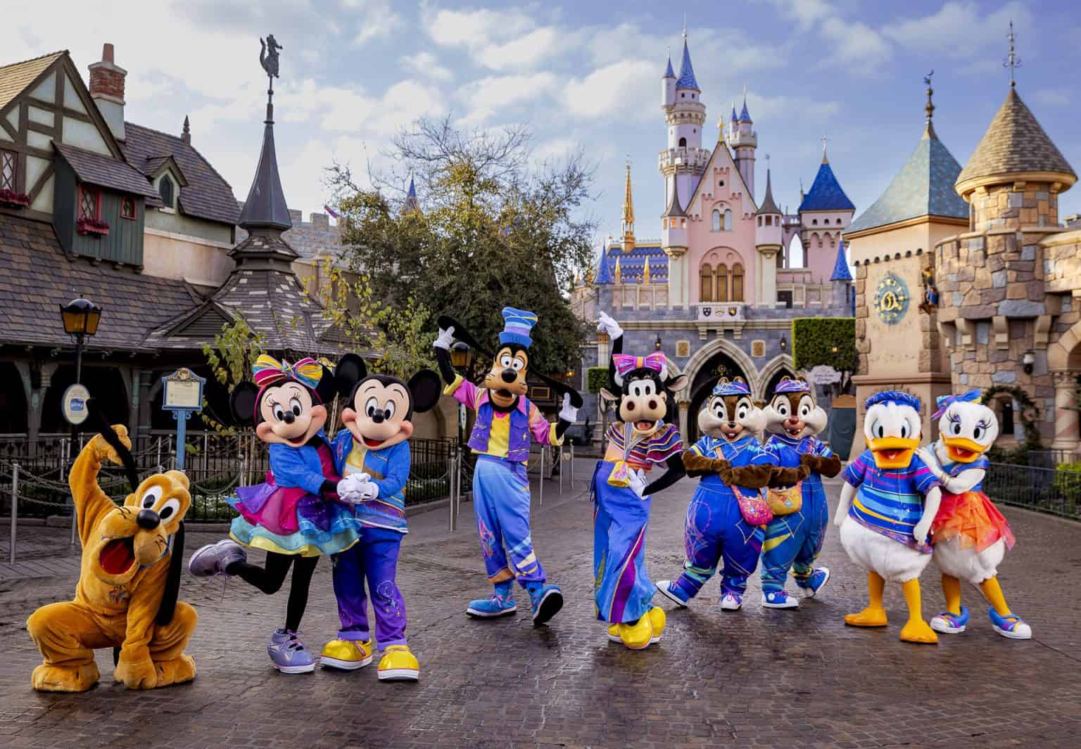 Disney Characters Disneyland 70th Anniversary Outfits