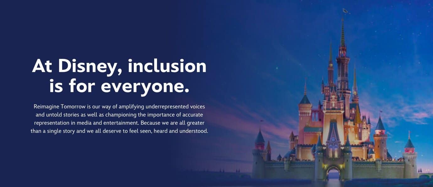 Disney Reimagine Tomorrow initiative