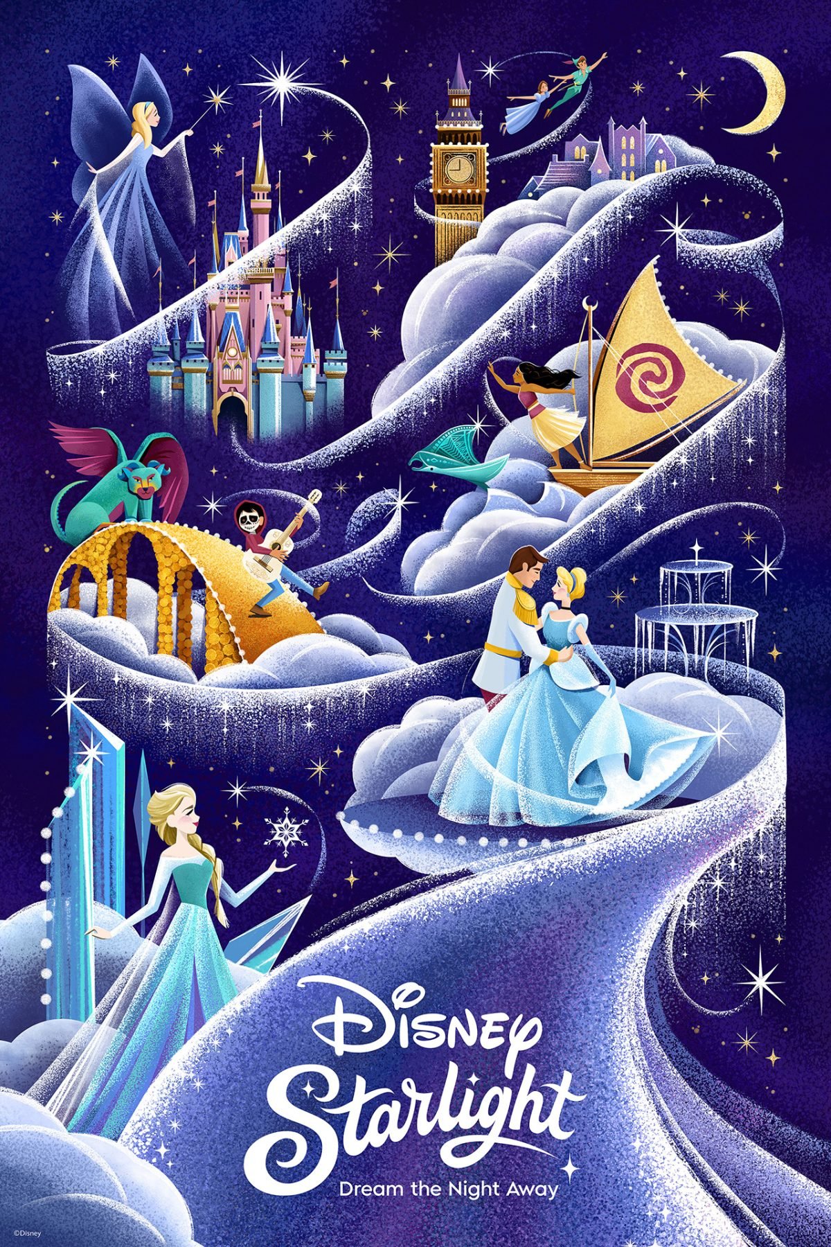 Disney Starlight parade attraction poster