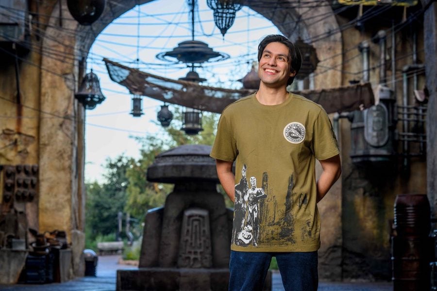 New merch being displayed at the Season of the Force at Disneyland
