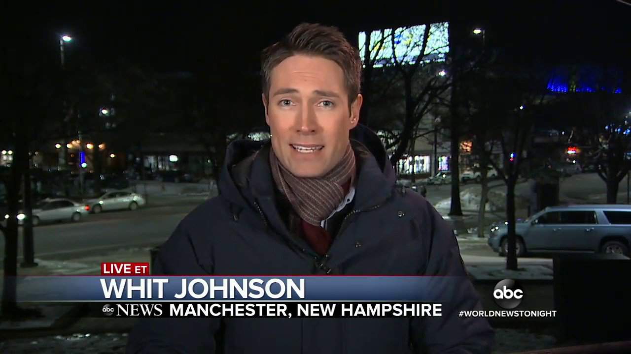 Whit Johnson reporting on World News Tonight