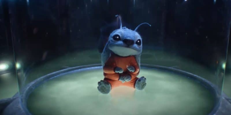 Stitch imprisoned in his alien form in the trailer for the live-action Lilo and Stitch.